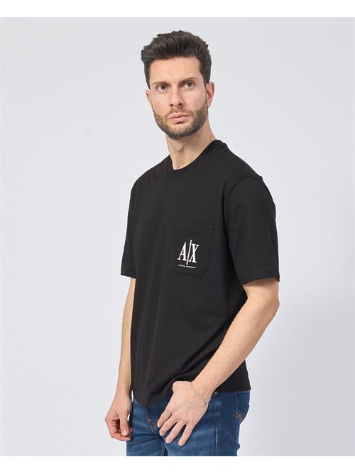 Armani Exchange Crew Neck T-Shirt with Logo Pocket ARMANI EXCHANGE | XM000366-AF12308UC001